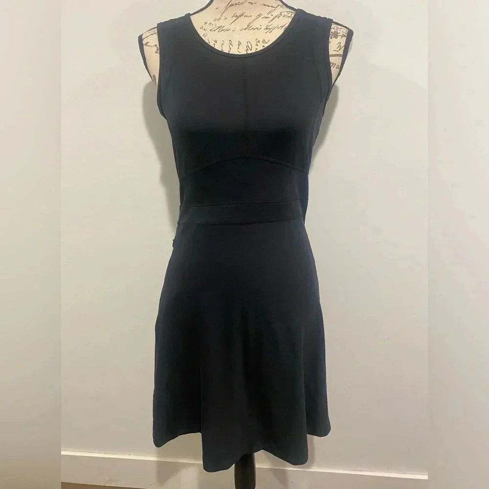 Title Nine Buttah Dress Black Performance Tennis Pickleball Athletic Size XS